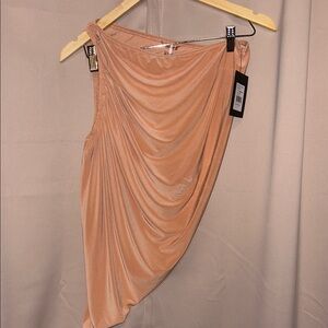 Draped orange Diana Top